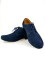 Chlapčenské detské spoločenské kožené topánky 99 W tmavo-modré