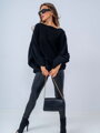 Trendy dámsky SW182-23 čierny sveter