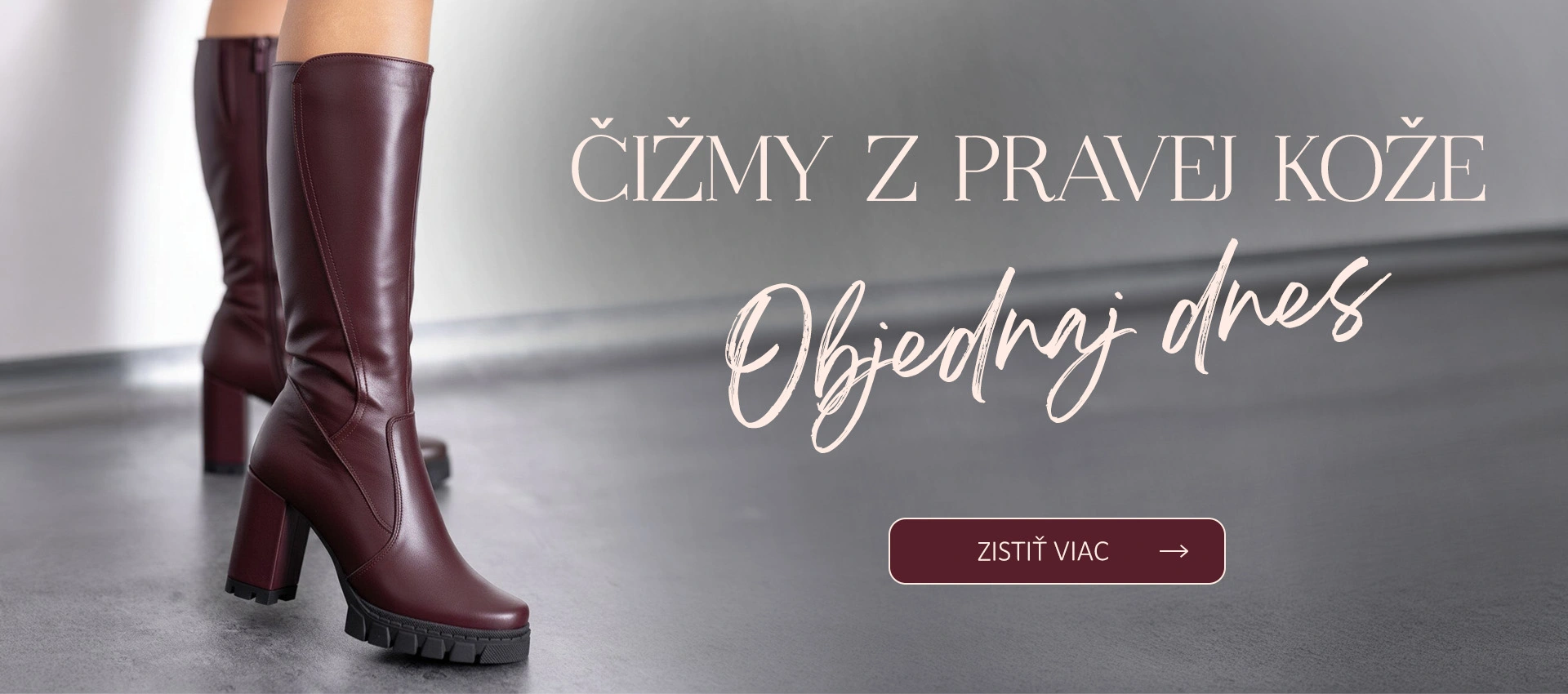 Čižmy z pravej kože -jeseň