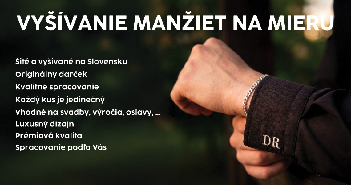 Na mieru vyšívanie manžiet