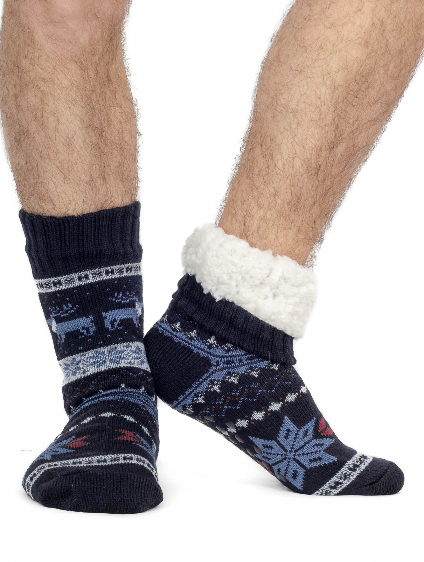 sobík svetlosivé, Termo ponožky, zateplené, protišmykové, teplé, krásne, na zimu, jeseň, darček na Vianoce