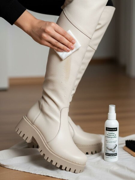 Impregnácia kožených čižiem po vyčistení od soli