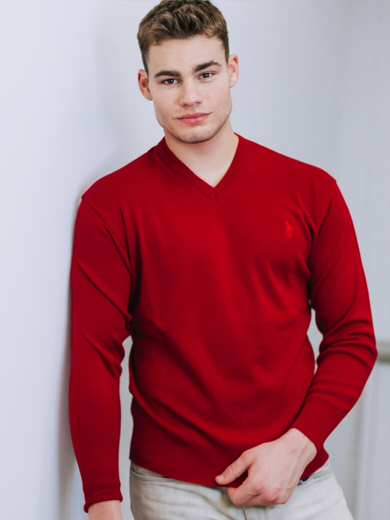 Pánsky sveter červený
