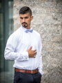 Luxusná pánska biela košeľa VS-PK-1855 