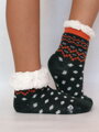 Úžasné detské teplé ponožky- proti šmykové tmavo zelené 1