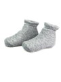 Detské ponožky sivé s prešitím 