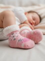 Termo ponožky Sobík pre bábätká ružové