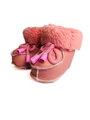 Detský set capačky + rukavice v ružovej farbe