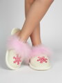 Detské papučky vločka ružová 04 veľ. 27-34