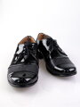 Chlapčenské spoločenské kožené topánky 156b čierne lakované