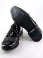 Chlapčenské spoločenské kožené topánky 156b čierne lakované