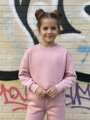 Dievčenská babypink croptop mikina VSB IWY