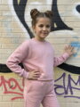 Dievčenská babypink croptop mikina VSB IWY