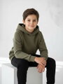 Chlapčenská zateplená VSB KIDS olivová mikina