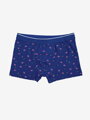 Pánske vzorované boxerky v modrej farbe