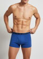 Bavlnené boxerky pánske modré  UOMO