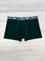 Pánske bavlnené boxerky UOMO v tmavozelenej farbe