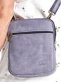 Pánska kožená CROSSBODY taška 1115-TGH navy