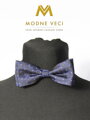 Pánsky tmavo-modrý motýlik s vreckovkou 05