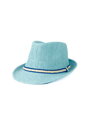 Štýlový klobúk v modrej farbe 17-201  