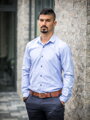 Pánska košeľa VS-PK-1853 farba svetlý jeans