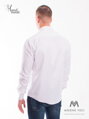 Klasická biela mierne lesklá košeľa v strihu SLIM FIT VS-PK-1714