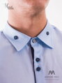 Športová bledomodrá pánska košeľa  VS-PK1718