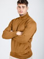 Pánsky bavlnený rolák škoricový