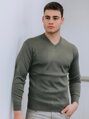 Pánsky sveter N14 olivový