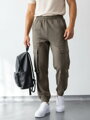 Pánske teplákové nohavice s vreckami VSB CARGO MAN oliva 