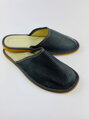 Pánske kožené papuče v čiernej farbe 17A