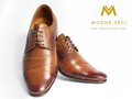 Hnedé elegantné topánky - kožené model 116