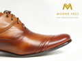 Hnedé elegantné topánky - kožené model 126