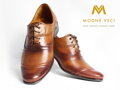 Hnedé elegantné topánky - kožené model 126