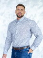 Luxusná pánska bavlnená košeľa SLIM FIT STRIH VS-PK-1716