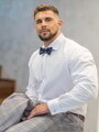 Klasická biela košeľa kryté zapínanie SLIM FIT