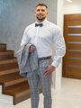 Klasická biela košeľa kryté zapínanie SLIM FIT