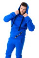 Pánska mikina s kapucňou VSB blue 