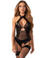 Dámsky erotický kostým v čiernej farbe DOMINNA