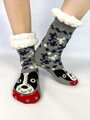  Dámske veselé ponožky s psíkom EJ-2002