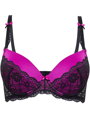 Podprsenka Fifii Black-violet push-up