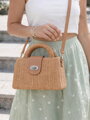 Dámska slamená crossbody kabelka 