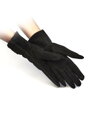 Športové dámske rukavice v čiernej farbe