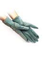 Športové dámske rukavice v zelenej farbe