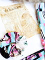 Scrunchie VSB farebná gumka do vlasov so vzorom 
