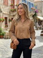 Dámska elegantná blúzka cappuccino 