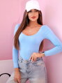 Dámske babyblue body s dlhým 11208 rukávom 
