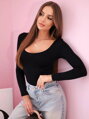 Dámske body s hlbokým 11208 výstrihom 