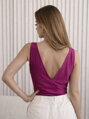 Dámske fialové body bez rukávov 