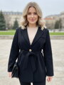 Čierny dámsky kabát 